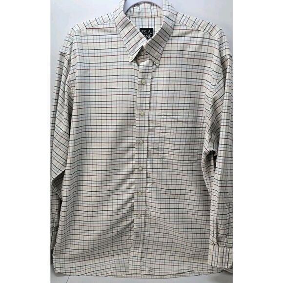 Jos. A. Bank Mens L Button Up Shirt  Long Sleeve Traveler Collection - Picture 1 of 6